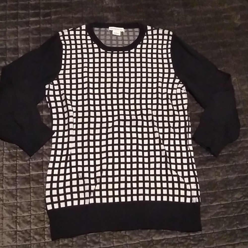Liz Claiborne window pane sweater